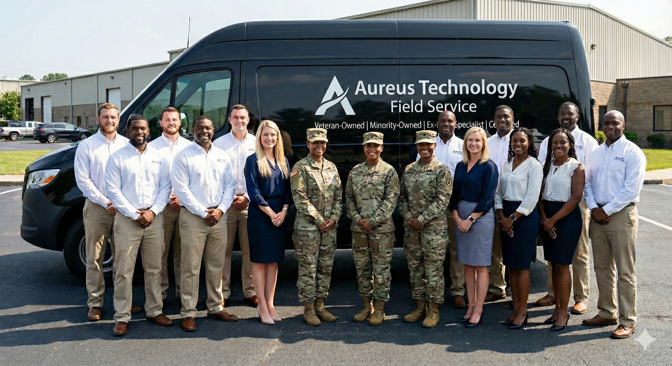 Aureus Technologies veteran team - professional technicians in action